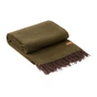 Плед Ardesto Leonardo Doubleface 100% вовна 140x200 см хакі-шоколад (ART0402LD) - зменшене зображення 10