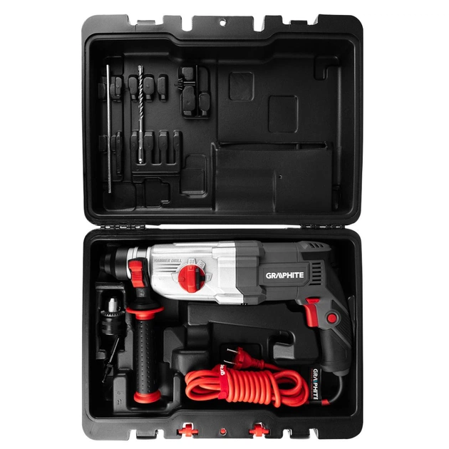Перфоратор Graphite SDS-plus, 900Вт, 3.4Дж, кейс 6.1кг (58G539) - picture 8
