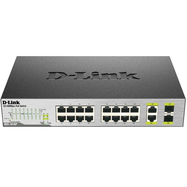 Комутатор мережевий D-Link DES-1018P - изображение 1