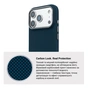 Чохол до мобільного телефона Armorstandart LikeCarbon2 MagCase Apple iPhone 17 Pro Kevlar Dark Blue (ARM88554) - зменшене зображення 7
