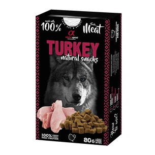 Ласощі для собак Alpha Spirit Dog Turkey Natural Snacks 80 г (8436586311841) зображення 1