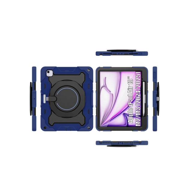 Чохол до планшета BeCover Armor Stand Apple iPad Air 13" M2/M3 (2024/2025) Blue (711927) - зображення 1