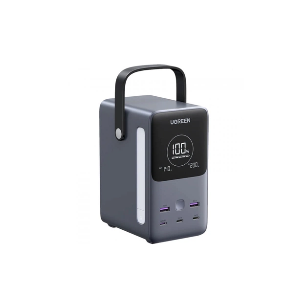 Батарея універсальна Ugreen 48000mAh 300W PD/3.1, зарядка 140W, Led лампа (25286) - зображення 1