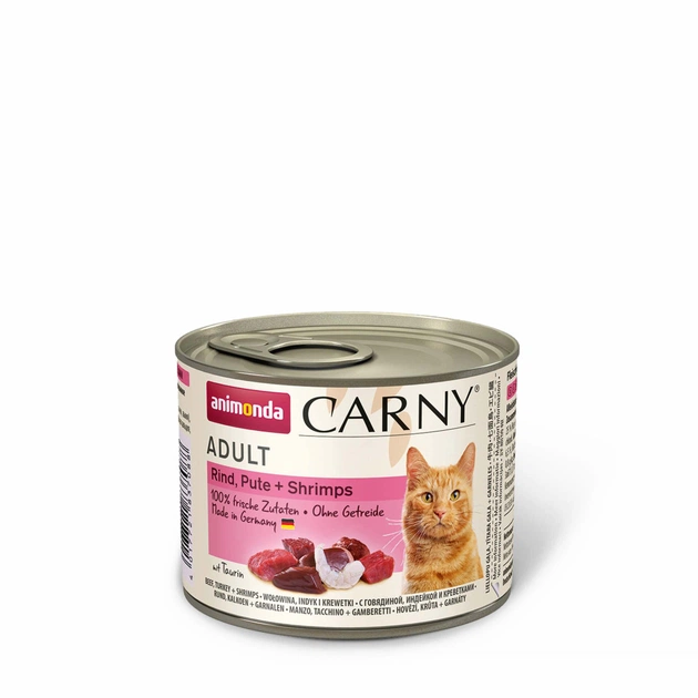 Консервы для кошек Animonda Carny Adult Beef, Turkey + Shrimps 200 г (4017721837088) - изображение 1