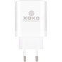 Зарядний пристрій XoKo 1xUSB-C PD65W + 1xUSB QC3.0 GaN white (XK-QC-620) - зменшене зображення 5