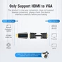 Адаптер Vention HDMI - VGA+3.5 мм (M/F), Black (AIDB0) - уменьшенное изображение 5