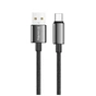 Дата кабель USB 2.0 AM to USB-C 1.0m 3A zinc alloy braided black ColorWay (CW-CBUC098-BK) - уменьшенное изображение 3