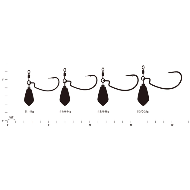 Монтаж Decoy Worm313 Zero-Dan Rock 1 11.0g (2шт/уп) (1562.10.27) - picture 3