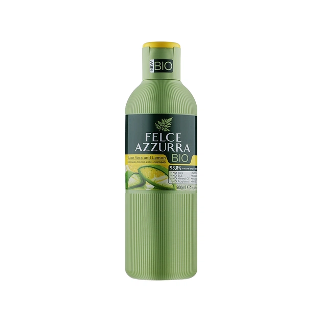 Гель для душу Felce Azzurra BIO Алое Вера і Лимон 500 мл (8001280068195) - изображение 1