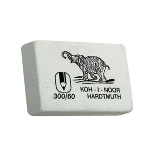 Гумка Koh-i-Noor м'яка Слон, 300/80 (полібег 2 шт) (300/80/2/P) зображення 1