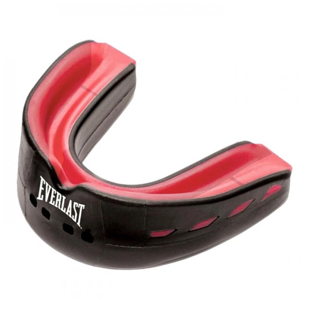 Капа Everlast Evershield Double Mouth Guard 722431-70-84 Чорний/Червоний Уні Т (009283574680) - изображение 1
