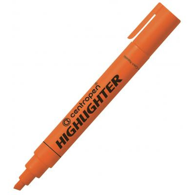 Маркер Centropen Fax 8852 1-4,6 мм, chisel tip, orange (8852/06) - изображение 1