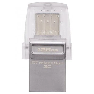 USB флеш накопичувач Kingston 128GB DataTraveler microDuo 3C USB 3.0/Type C (DTDUO3C/128GB) зображення 1