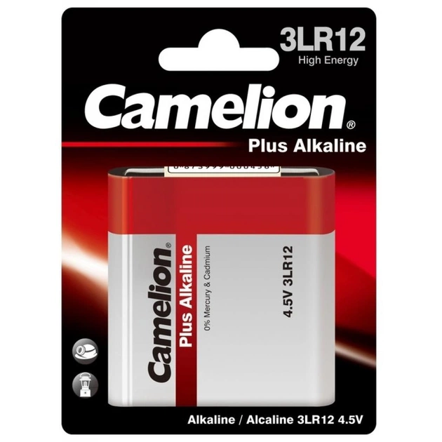 Батарейка Camelion 3LR12 Plus Alkaline * 1 (3LR12-BP1) - зображення 1