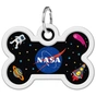 Адресник для тварин WAUDOG Smart ID з QR паспортом "NASA", кістка 40х28 мм (0640-0147) - уменьшенное изображение 2