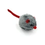 Іграшка для котів Hippie Pet Мишка сіра з червоним хвостиком 6 см (HIPCT14419) - зменшене зображення 1