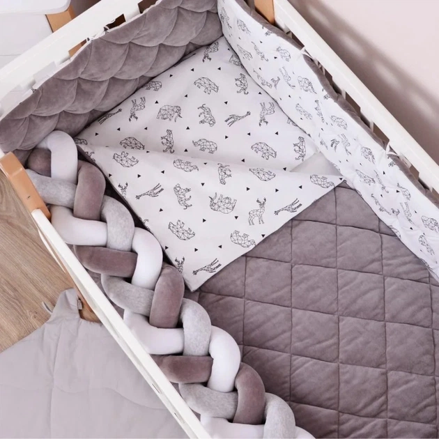 Дитячий постільний набір Верес Velour Graphic animals (218.08) - зображення 3