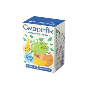 Сік дитячий Смартік мультифруктовий з м'якоттю 200 мл (4840748006065) изображение 1
