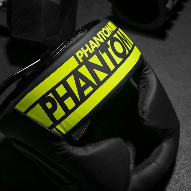Боксерський шолом Phantom APEX Full Face Neon One Size Black/Yellow (PHHG2303) - picture 4