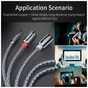 Кабель мультимедійний 3.5mm M to 2xRCA M 2.0m Essager (EYPZJ-MYA0H) - зменшене зображення 5