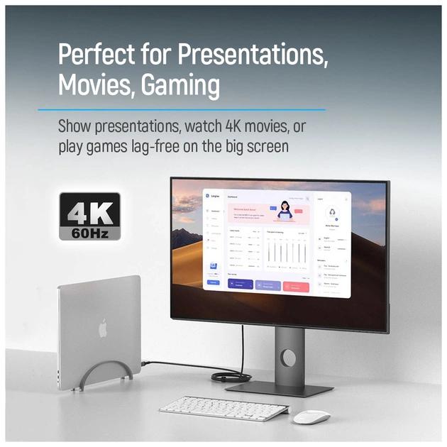 Кабель мультимедійний USB-C to HDMI M 2.0m 4K60Hz black ColorWay (CW-CBCHD077-BK) - picture 6