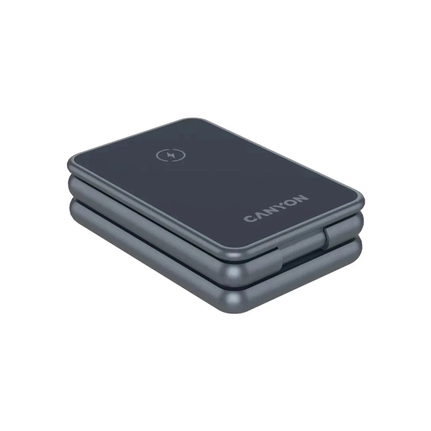 Зарядний пристрій Canyon Foldable wireless charger 15W 3in1 Metal (CNS-WCS309M) - picture 9