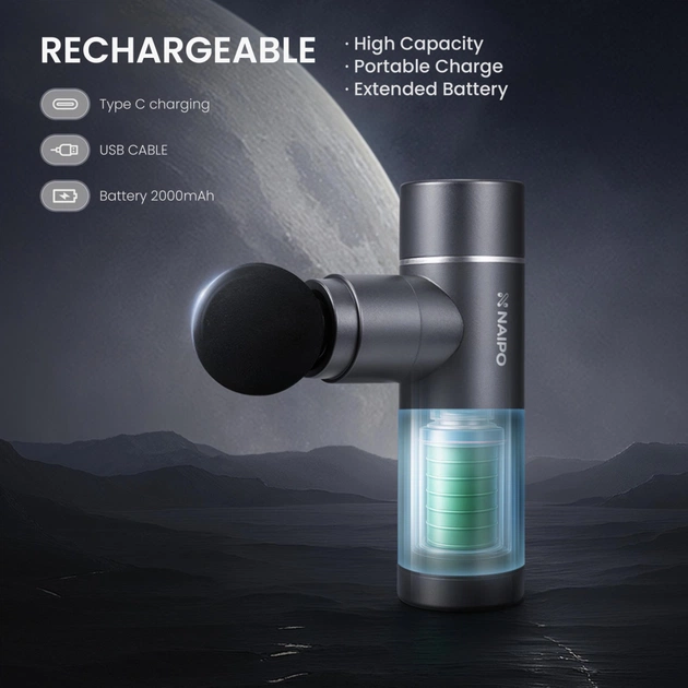 Массажер NAIPO NPMGUN-J11 - изображение 5