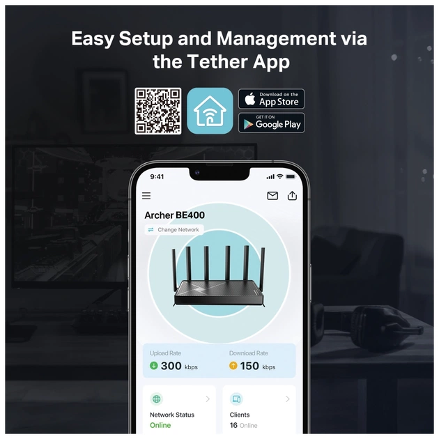 Маршрутизатор TP-Link Archer BE400 (ARCHER-BE400) - picture 9