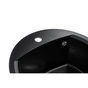 Мийка кухонна GRANADO RONDA black shine з сифоном (470*490mm.) (gr2201) - зменшене зображення 5