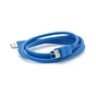 Кабель для принтера USB 3.0 AM/BM 1.5m blue Voltronic (YT-3.0AM\BM-1.5BL) - уменьшенное изображение 2
