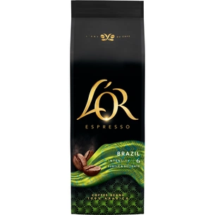 Кава L'OR Espresso Brazil 100% Арабіка в зернах 500 г (8711000464649) зображення 1
