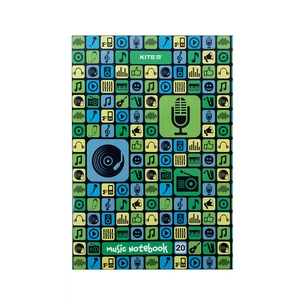 Зошит Kite для нот Vinyl А4, 20 аркушів (K24-404) зображення 1