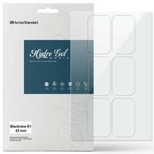 Пленка защитная Armorstandart Matte hydrogel Blackview R1 42mm 6 pcs (ARM92000) изображение 1