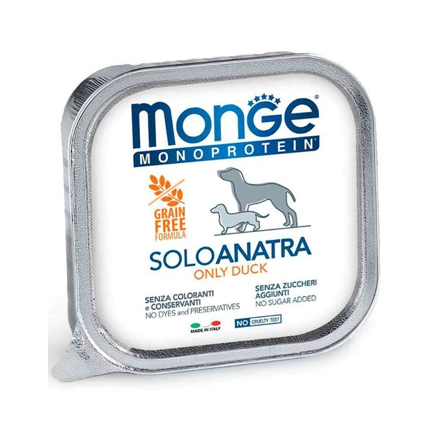 Консерви для собак Monge Dog Solo 100% качка 150 г (8009470014182) - зображення 1