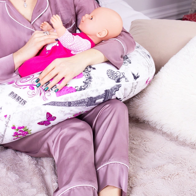 Подушка MirSon для вагітних та годування №8327 Print Line 17-0188 Grettir Бязь 30х170х20 см (2200006200529) - picture 7