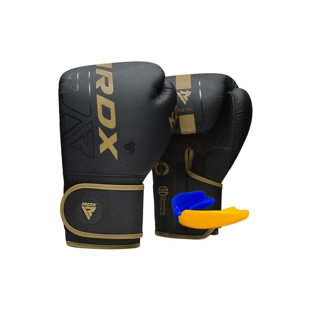 Боксерські рукавички RDX F6 Kara Matte Golden 6 унцій (BGR-F6MGL-6OZ) - изображение 1