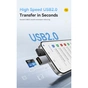 Зчитувач флеш-карт Essager USB-C + USB-A to Micro SD black (EDKTF-QW0G-P) - зменшене зображення 6