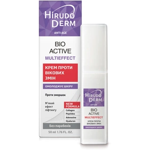 Крем для обличчя Біокон Hirudo Derm Anti Age Bio Active Multieffect Проти вікових змін 50 мл (4820008319111) зображення 1