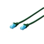 Патч-корд 5м, UTP, cat.5e, AWG 26/7, CCA, PVC, grey Digitus (DK-1512-050) - зменшене зображення 1