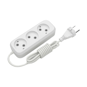 Мережевий подовжувач Electrum C-ES-1786 3.0m, 3 роз, white (C-ES-1786) зображення 1