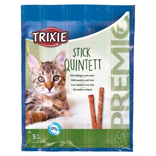 Ласощі для котів Trixie PREMIO Quadro-Sticks 5 шт (домашня птиця) (4011905427249) зображення 1