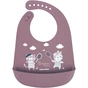 Слинявчик Canpol babies Bonjour Paris силіконовий з кишенькою червоний (74/027_red) - зменшене зображення 1