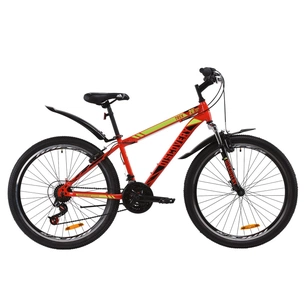 Велосипед Discovery 26" TREK AM DD рама-13" St 2020 червоно-чорний з салатовим (OPS-DIS-26-268) зображення 1