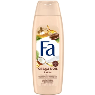 Гель для душу Fa Cream&Oil з олією кокоса й ароматом какао 750 мл (5201143728980) зображення 1