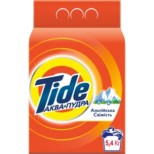 Пральний порошок Tide Аква-Пудра Альпійська свіжість 5.4 кг (8006540535189) изображение 1