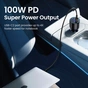 Зарядний пристрій Ugreen 3xUSB 130W (2xUSB-C+USB-A) QC 3.0 black (CD293) (90413) - уменьшенное изображение 4