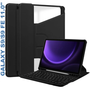 Чохол до планшета BeCover Keyboard 360° Rotatable Samsung Tab S9 (SM-X710/SM-X716)/S9 FE (SM-X510/SM-X516B) 11.0" Black (710426) зображення 1