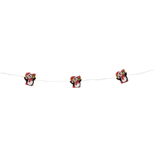 Гірлянда Chomik Струна Пінгвін 2.2 м 20 LED Теплий білий (5900779854154) зображення 1