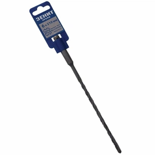 Бур Зеніт "ПРОФІ" SDS-Plus 6х210 мм, спіраль 4S (20006210) зображення 1