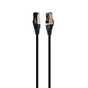 Патч-корд Cablexpert 0.5м, S/FTP, cat 8, літій, 50u", CU, AWG 27, LSZH, black (PP8-LSZHCU-BK-0.5M) - зменшене зображення 1